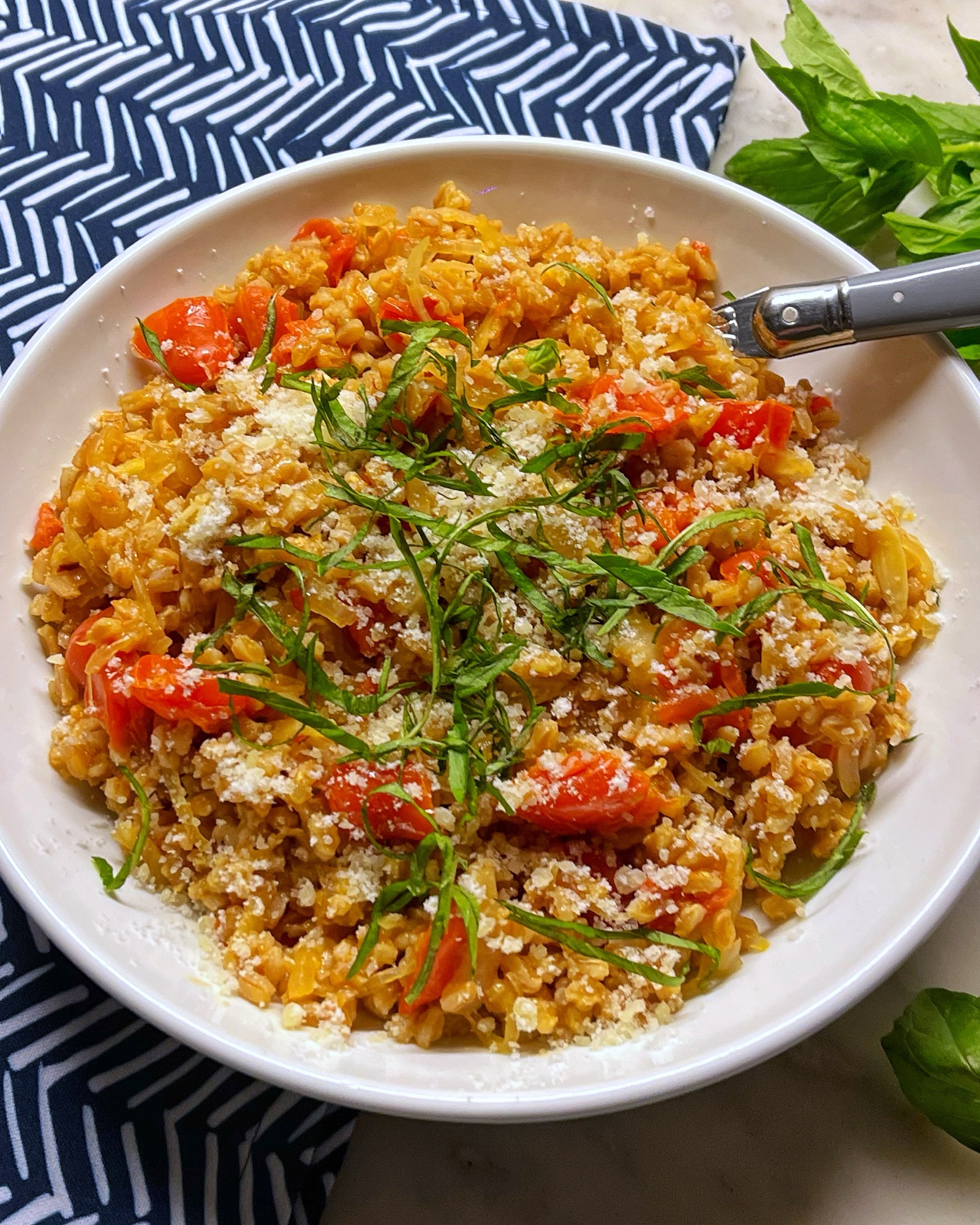 Smitten Kitchen’s OnePan Farro with Tomatoes StoreBought Is Fine